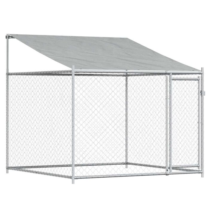 Vidaxl Chenil pour chien 2x2x2 m en acier galvanisé - Jusqu'à -35% d'économie