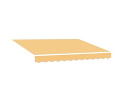 Vidaxl Toile de rechange pour store banne 2,5x2 m, couleur sable - 58% de remise