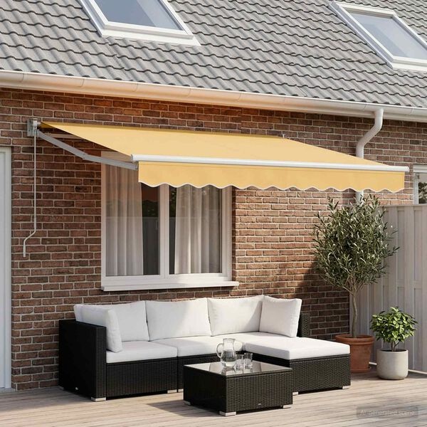 Vidaxl Toile de store banne 2,5x2m - Sable - Jusqu'à -34% de remise