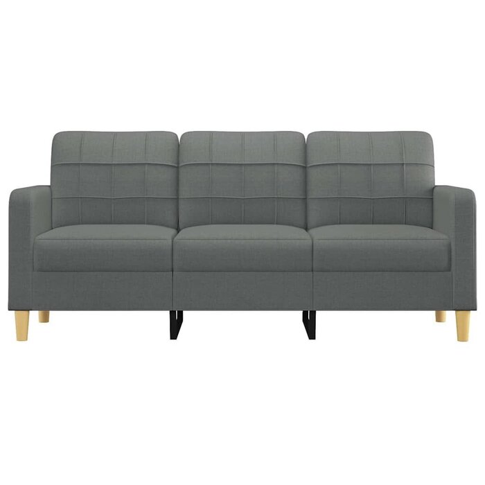 Vidaxl Canapé 3 places 180 cm gris foncé - Jusqu'à 35% de remise