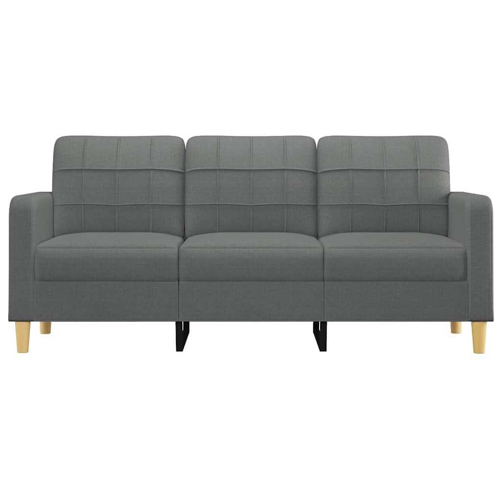 Vidaxl Canapé 3 places 180 cm gris foncé - Jusqu'à 35% de remise