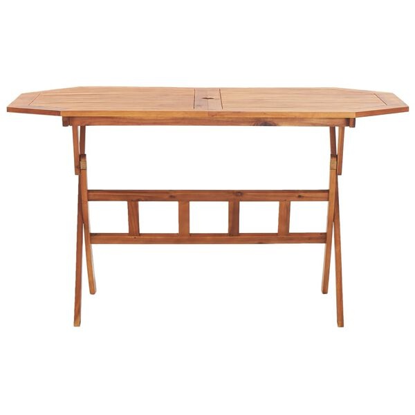 Vidaxl Table de jardin pliante en acacia massif 135x85cm - Jusqu'à -35%