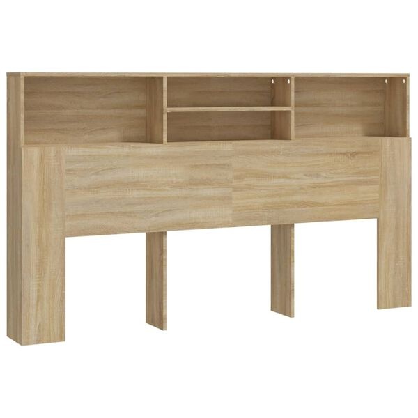 Vidaxl Tête de lit avec rangement 180x19 cm Chêne Sonoma - Jusqu'à 35% de remise