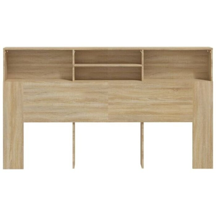 Vidaxl Tête de lit avec rangement 180x19 cm Chêne Sonoma - Jusqu'à 35% de remise