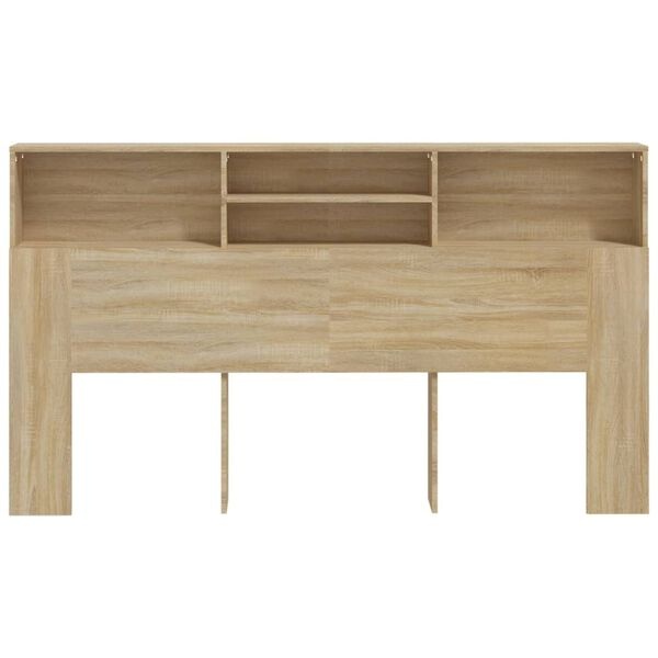 Vidaxl Tête de lit avec rangement 180x19 cm Chêne Sonoma - Jusqu'à 35% de remise