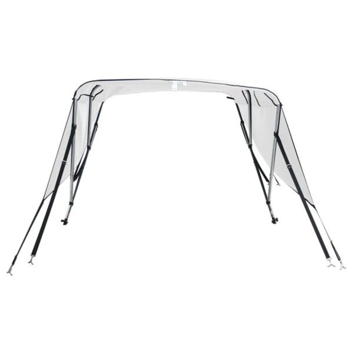 Vidaxl Bimini bateau 3 arceaux avec parois latérales - Blanc - Jusqu'à -35%