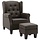 Fauteuil taupe avec repose-pieds - Confort moderne - Jusqu'à -35%