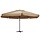 Parasol de jardin XXL 600 cm taupe - Jusqu'à -35%