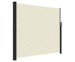 Vidaxl Brise-vue latéral rétractable 180x500 cm Crème - 60% de remise