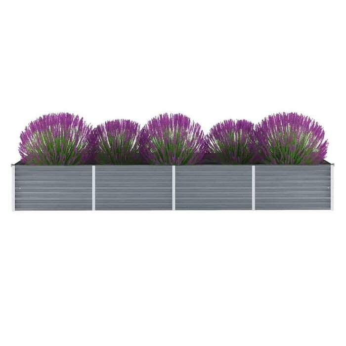 Vidaxl Bac de jardin surélevé XXL 320x80 cm - Acier galvanisé - Jusqu'à -34%
