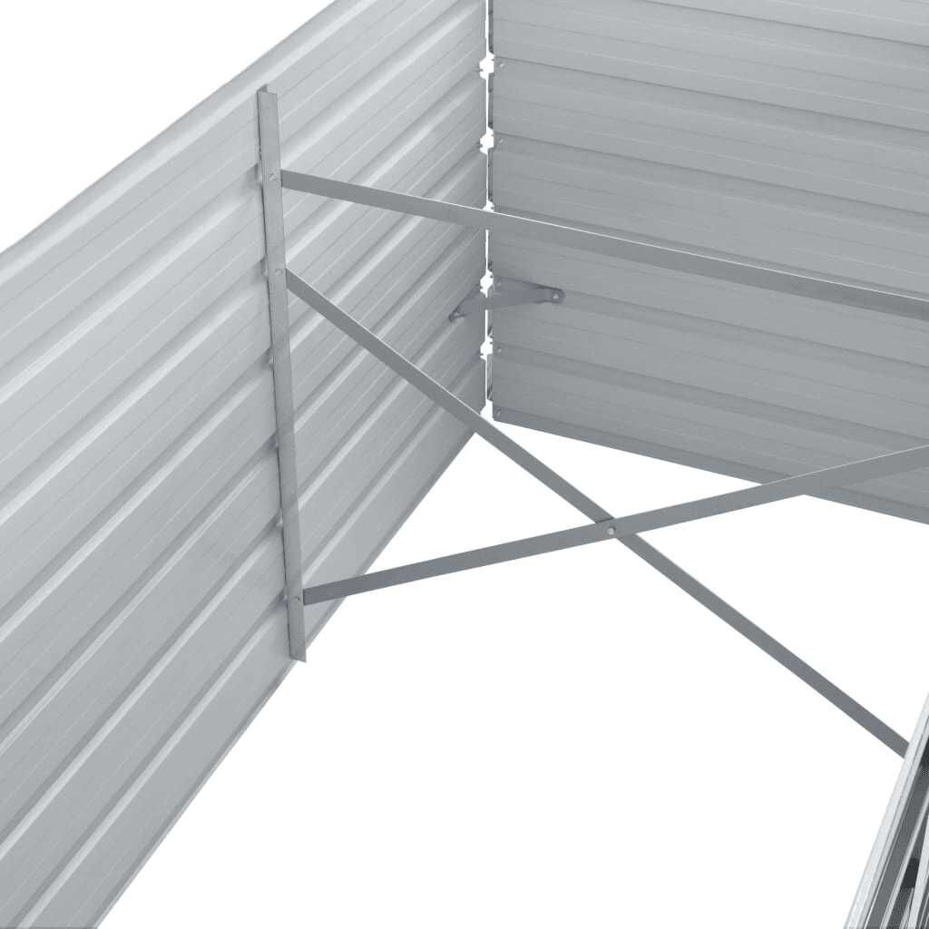 Vidaxl Bac de jardin surélevé XXL 320x80 cm - Acier galvanisé - Jusqu'à -34%