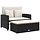 Banc de jardin 2 places modulable avec repose-pieds - Jusqu'à -35%