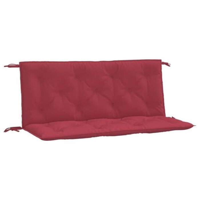Vidaxl Lot de 2 coussins pour banc de jardin rouge vin - Jusqu'à -32%