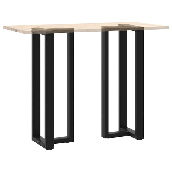 Vidaxl Lot de 2 pieds de table de bar en T - Acier noir - Jusqu'à -35%