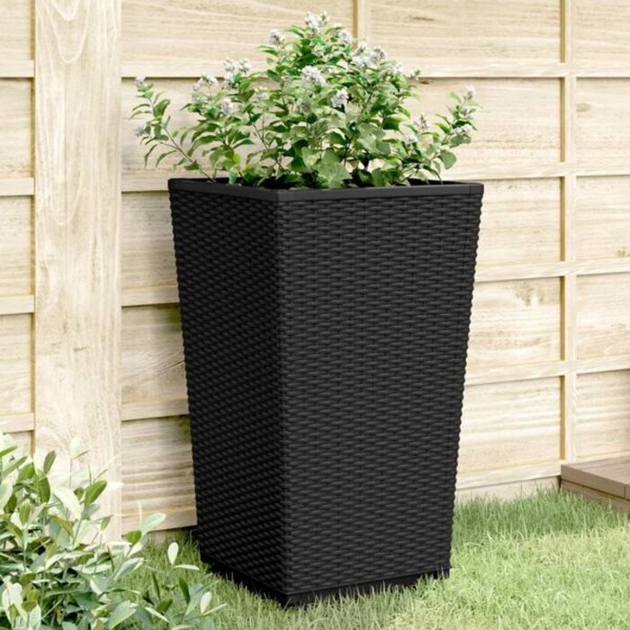 Vidaxl Lot de 2 jardinières aspect rotin - Jusqu'à 34% de remise