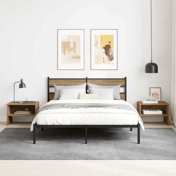 Vidaxl Lot de 2 tables de chevet chêne artisanal - Jusqu'à -33% sur l'outlet