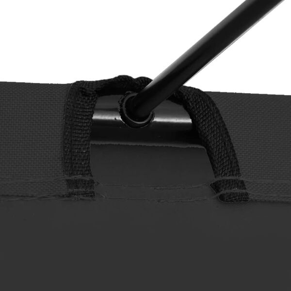 Vidaxl Lit de camp pliant robuste 180x60cm - Noir - Jusqu'à 32% de remise