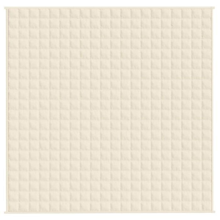 Vidaxl Couverture lestée 200x200 cm 13 kg - Crème - Jusqu'à -34%