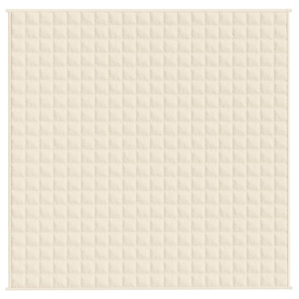 Vidaxl Couverture lestée 200x200 cm 13 kg - Crème - Jusqu'à -34%