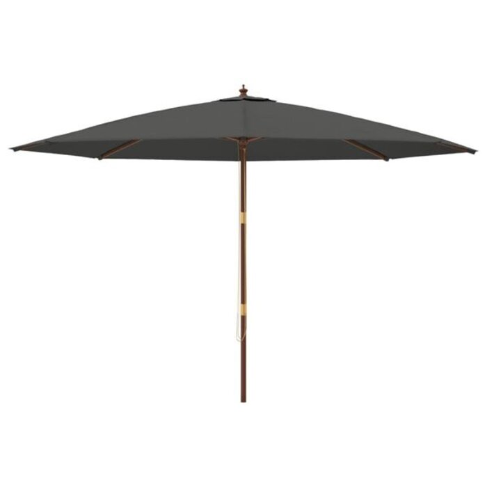 Vidaxl Parasol en bois anthracite 400x273 cm - Jusqu'à -35% sur l'outlet