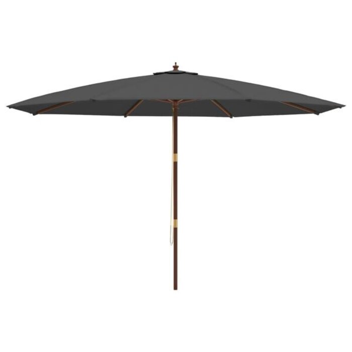 Vidaxl Parasol en bois anthracite 400x273 cm - Jusqu'à -35% sur l'outlet