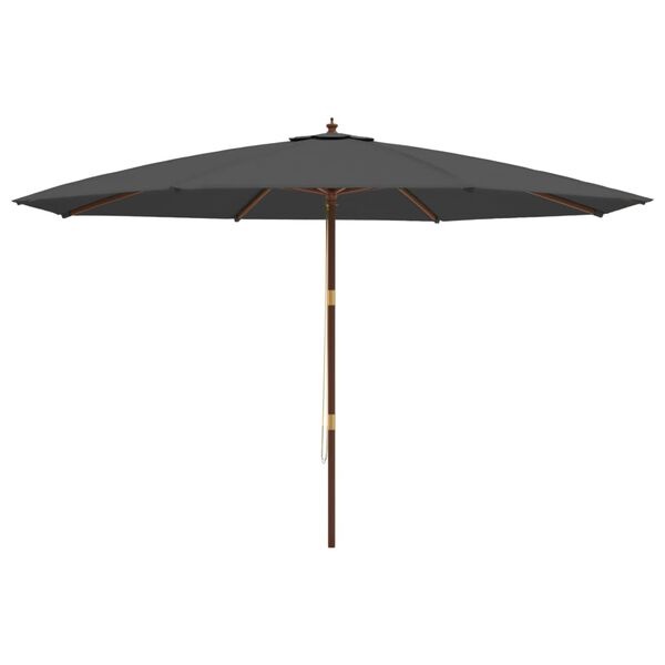 Vidaxl Parasol en bois anthracite 400x273 cm - Jusqu'à -35% sur l'outlet