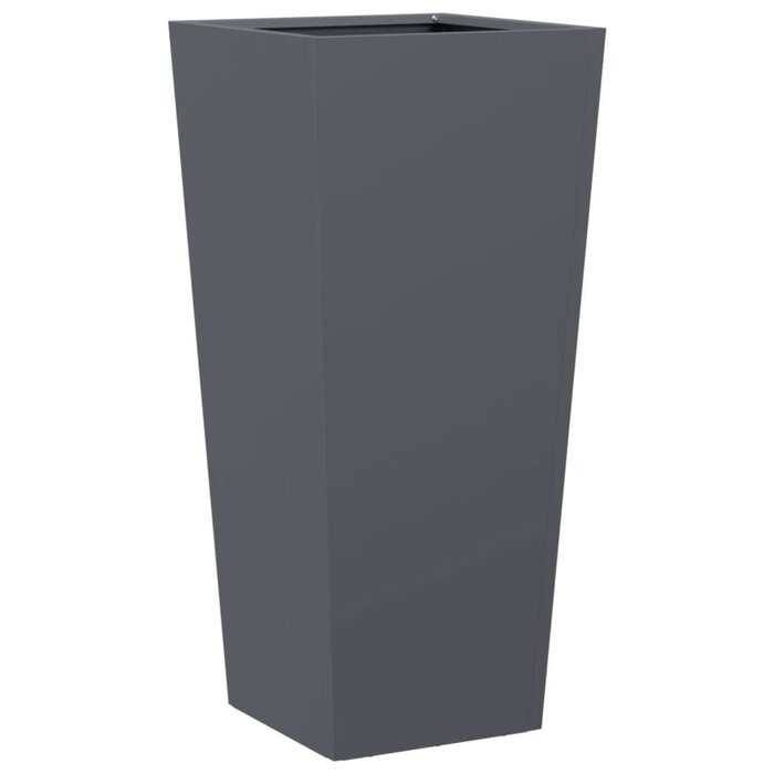 Vidaxl Lot de 2 jardinières acier anthracite 35x35x75cm - Jusqu'à -34%