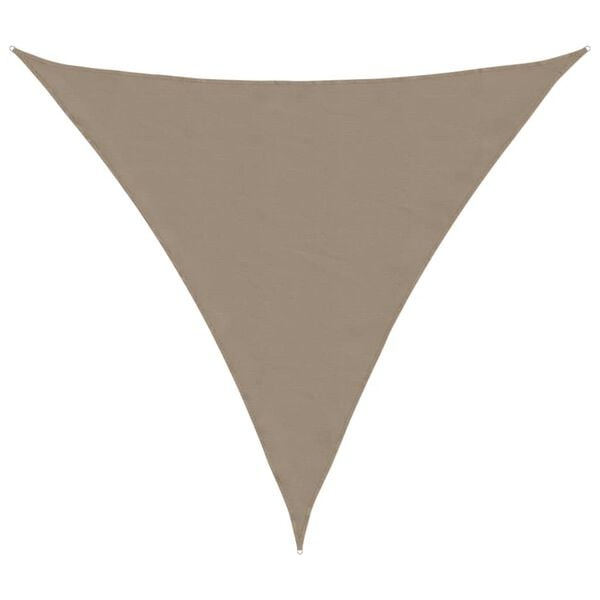 Vidaxl Voile d'ombrage triangulaire 4x4x4m Taupe - Jusqu'à -32%