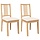 Lot de 2 chaises en bois massif et coussins - Jusqu'à -34%