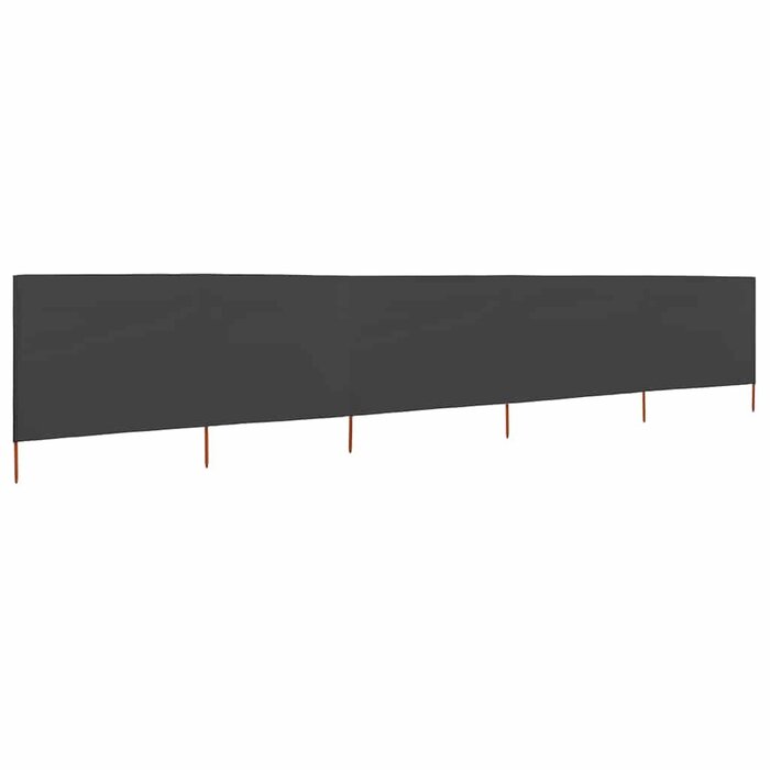 Vidaxl Pare-vent pliable 5 panneaux 600x120 cm anthracite - Jusqu'à 34% de remise