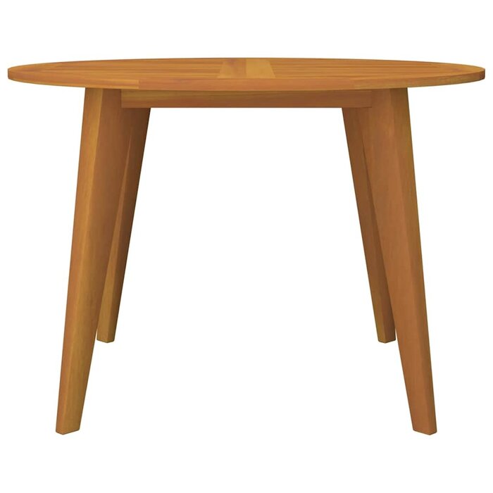 Vidaxl Table de jardin ronde en acacia massif Ø110 cm - Jusqu'à -35% en Outlet