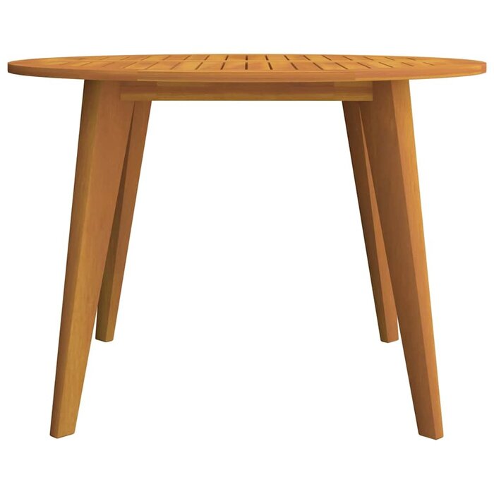 Vidaxl Table de jardin ronde en acacia massif Ø110 cm - Jusqu'à -35% en Outlet