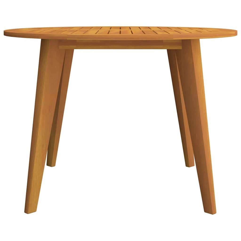 Vidaxl Table de jardin ronde en acacia massif Ø110 cm - Jusqu'à -35% en Outlet