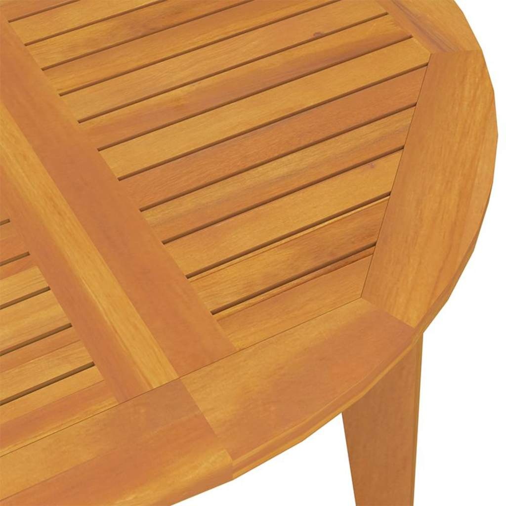 Vidaxl Table de jardin ronde en acacia massif Ø110 cm - Jusqu'à -35% en Outlet