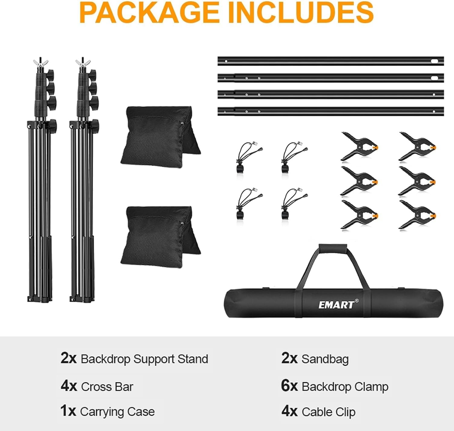 Système de support de fond studio 2,6m x 3m - Jusqu'à -34% sur l'outlet