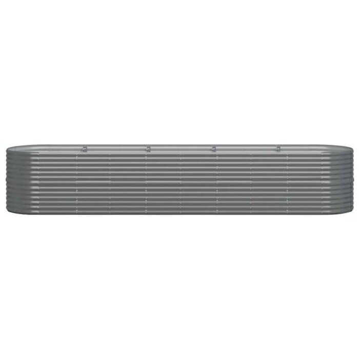 Vidaxl Jardinière surélevée ovale acier gris 368 cm - Jusqu'à 34 % de remise