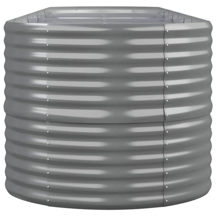 Vidaxl Jardinière surélevée ovale acier gris 368 cm - Jusqu'à 34 % de remise