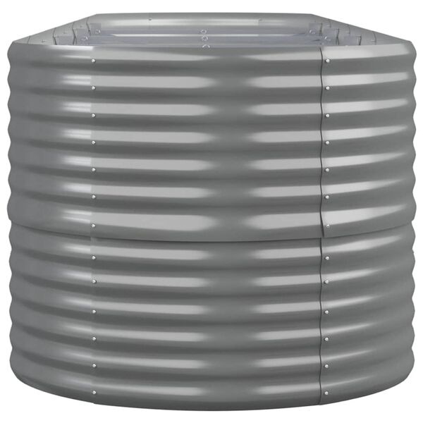 Vidaxl Jardinière surélevée ovale acier gris 368 cm - Jusqu'à 34 % de remise