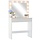 Coiffeuse blanche avec miroir LED - Jusqu'à -40% sur le modèle déballé