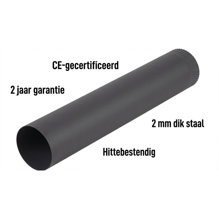 Viking Choice Tuyau de poêle acier noir Ø 120 mm - 50 cm - Jusqu'à -20% sur nos modèles
