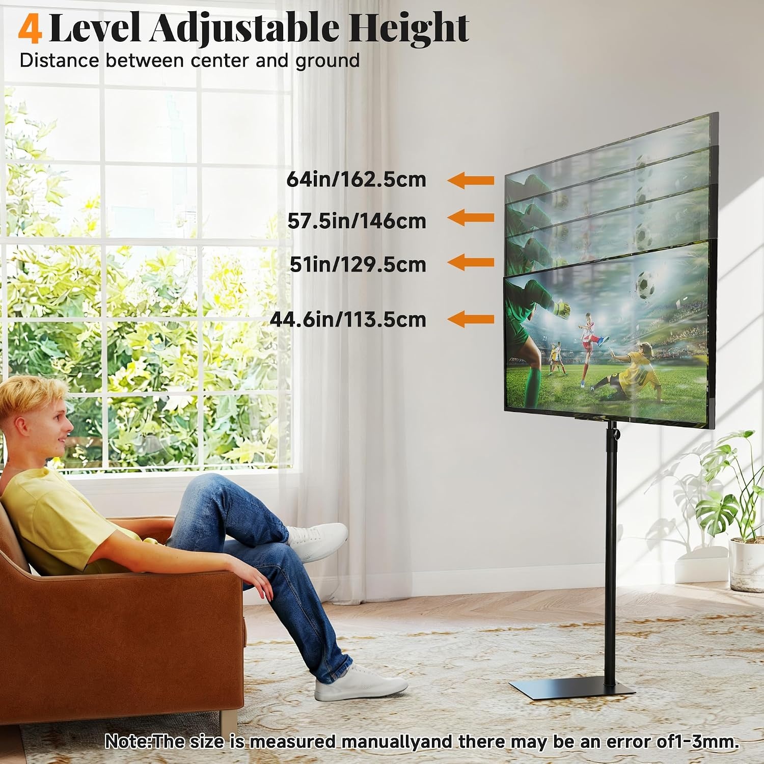 Amazon Support TV sur pied inclinable 14-43 pouces - Jusqu'à -34% de remise