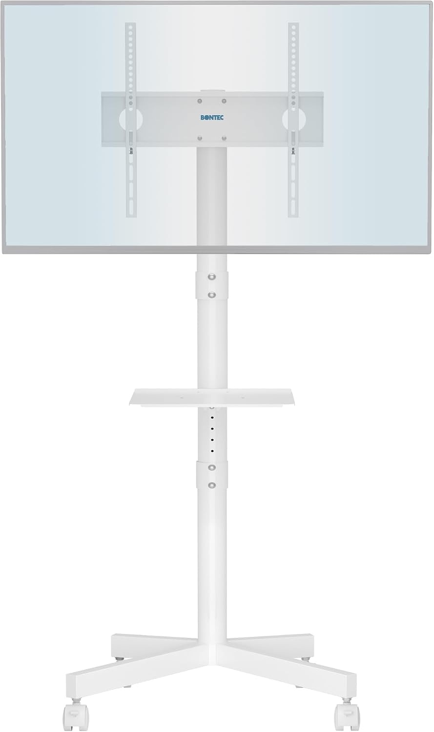 Support TV Mobile Réglable avec Tablette (23-60 pouces) - Jusqu'à -34%