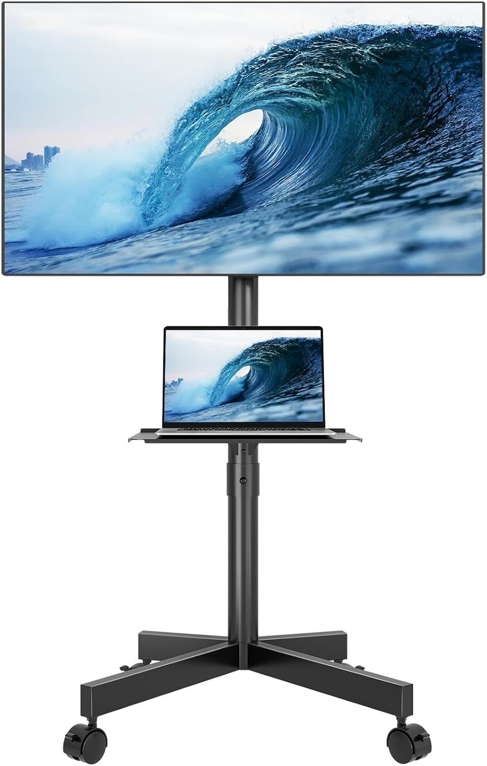 Support TV Mobile Réglable avec Tablette (23-60 pouces) - Jusqu'à -34%