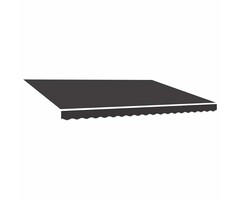 Vidaxl Toile de store banne 4 x 3,5 m Anthracite - 59% de remise
