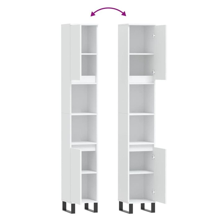 Vidaxl Colonne de salle de bain 30x30x190 cm - Jusqu'à -35% sur votre rangement