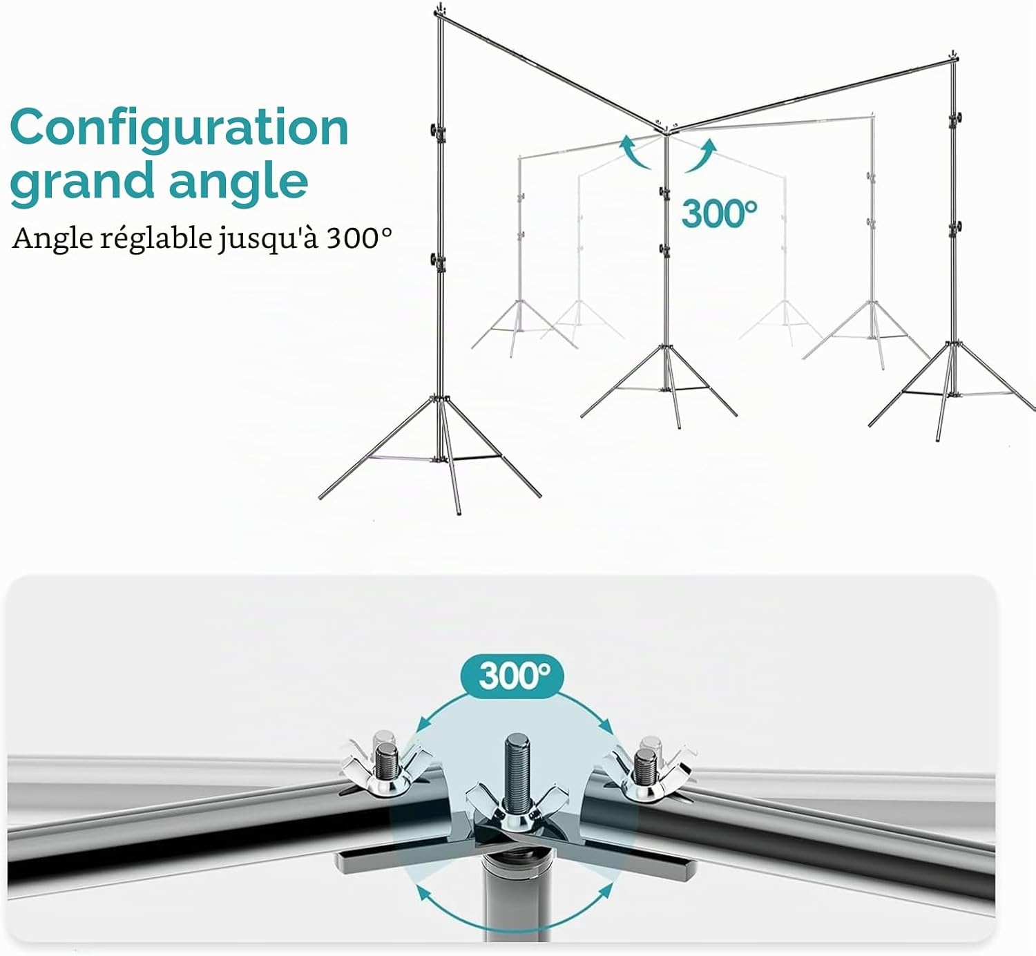 Support de fond studio 3m x 6m ajustable - Jusqu'à 35% de réduction