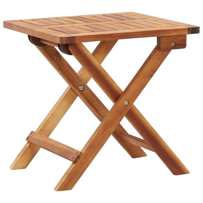 Vidaxl Table basse pliante en acacia massif 40x40 cm - Jusqu'à -32%