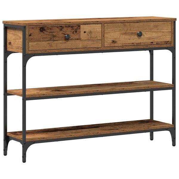 Vidaxl Table console industrielle en bois et métal - Jusqu'à -34%