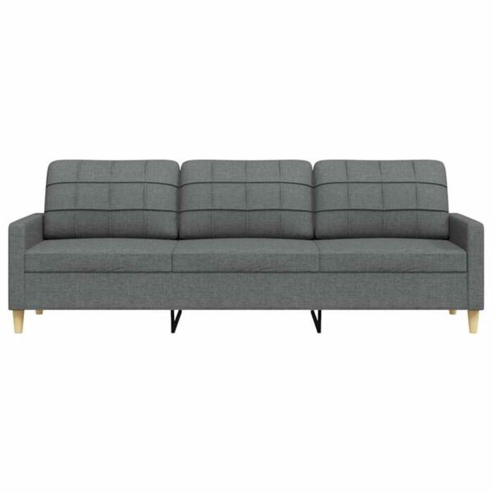 Vidaxl Canapé 3 places 210 cm gris foncé - Jusqu'à -33%