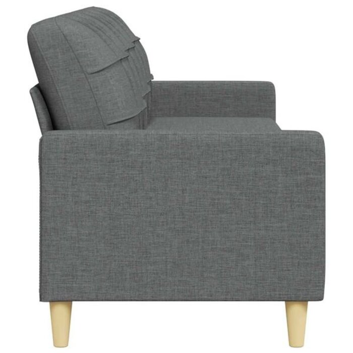 Vidaxl Canapé 3 places 210 cm gris foncé - Jusqu'à -33%
